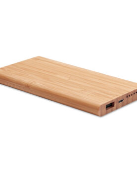 Imprimare Wireless powerbank în bambus