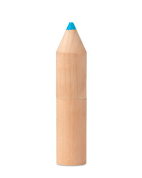 6 creioane în cutie de lemn personalizate