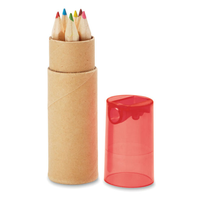 Personalizare 6 creioane în tub