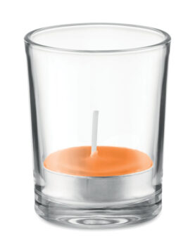 Lumânare aromatizată în sticlă personalizate
