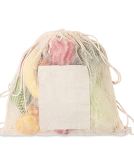 Sacoșă din plasă de bumbac personalizate
