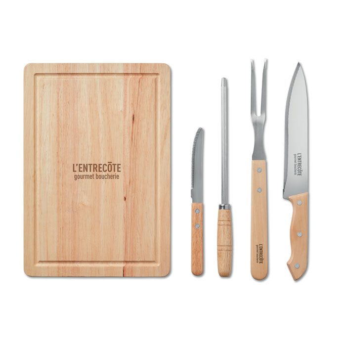 Set de 4 accesorii BBQ personalizate Set de 4 accesorii BBQ personalizate